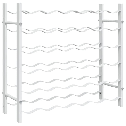 Portabottiglie per 36 Bottiglie Metallo Bianco 340910