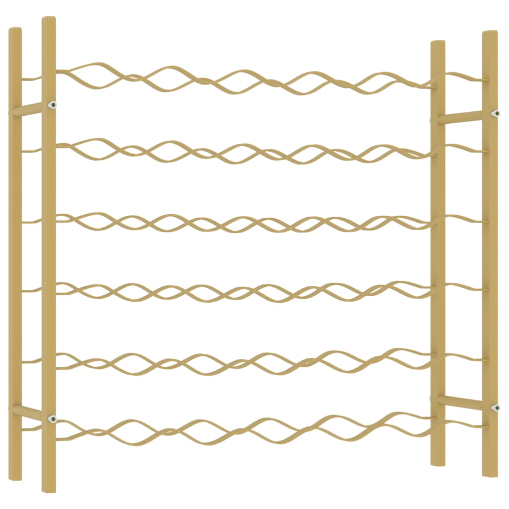 Portabottiglie per 36 Bottiglie Metallo Oro cod mxl 41082