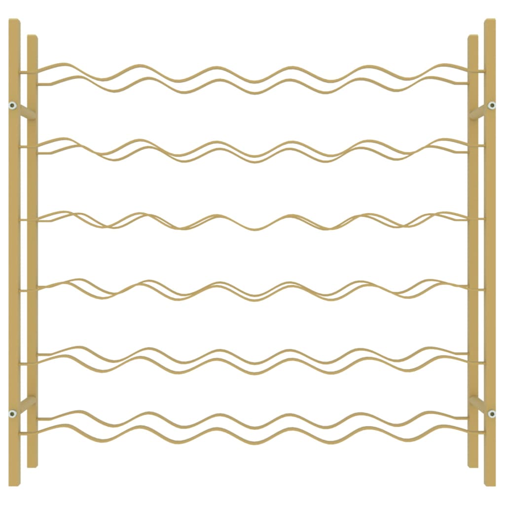 Portabottiglie per 36 Bottiglie Metallo Oro cod mxl 41082