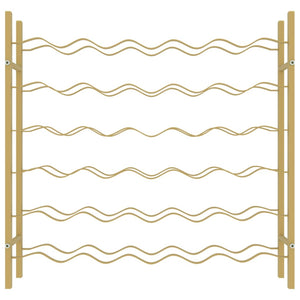 Portabottiglie per 36 Bottiglie Metallo Oro cod mxl 41082