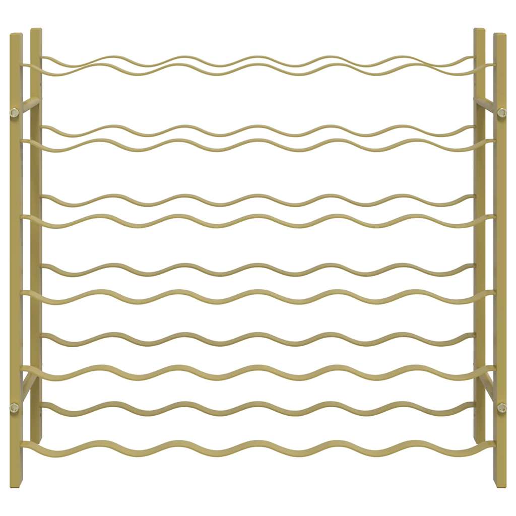 Portabottiglie per 36 Bottiglie Metallo Oro 340911