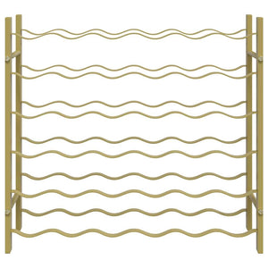 Portabottiglie per 36 Bottiglie Metallo Oro 340911