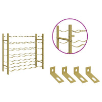 Portabottiglie per 36 Bottiglie Metallo Oro 340911