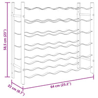 Portabottiglie per 36 Bottiglie Metallo Oro 340911