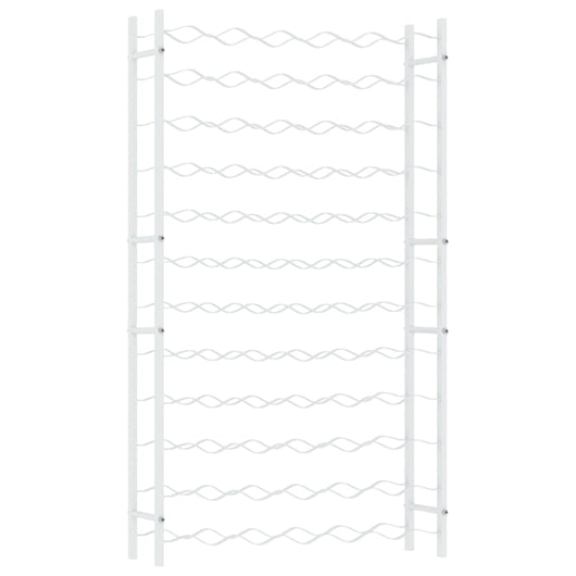 Portabottiglie per 72 Bottiglie Metallo Bianco cod mxl 47377