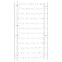 Portabottiglie per 72 Bottiglie Metallo Bianco 340912
