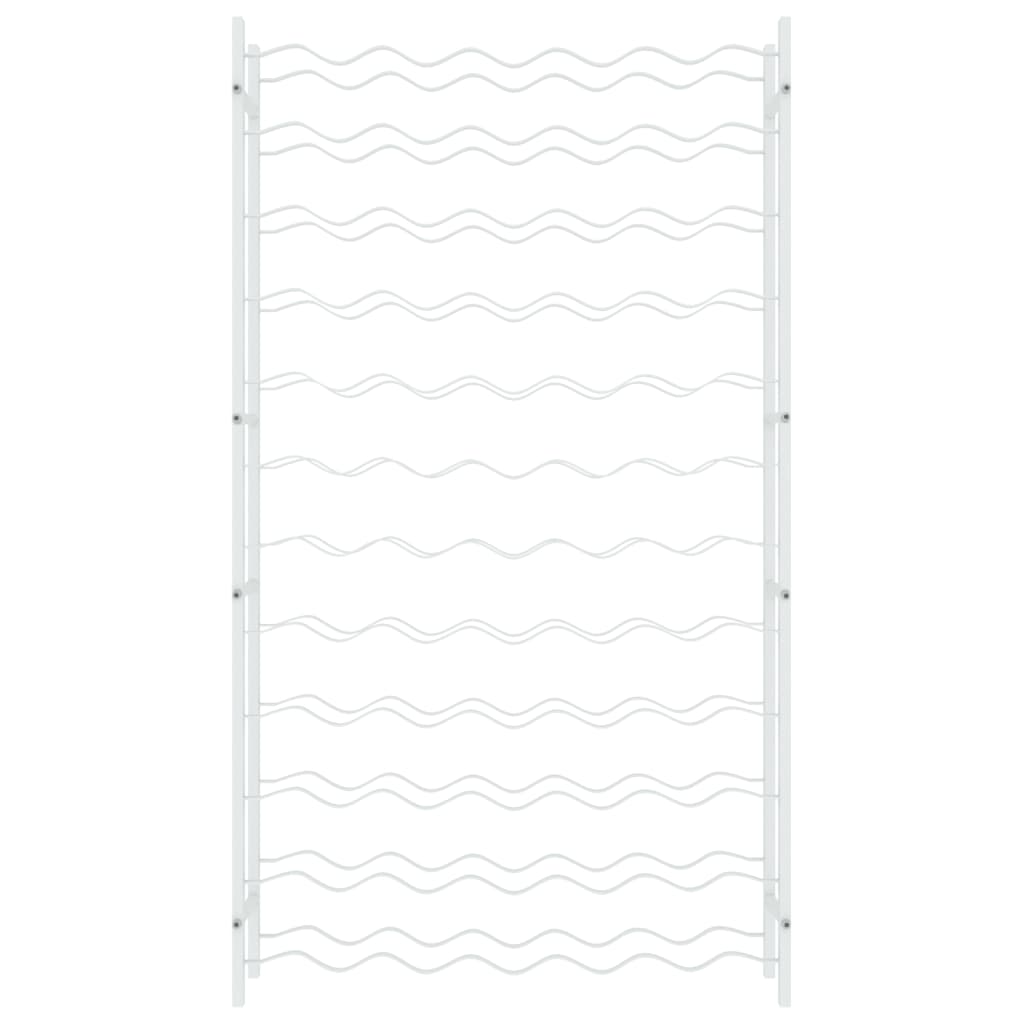 Portabottiglie per 72 Bottiglie Metallo Bianco 340912