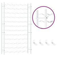 Portabottiglie per 72 Bottiglie Metallo Bianco cod mxl 47377