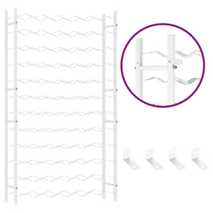 Portabottiglie per 72 Bottiglie Metallo Bianco cod mxl 47377