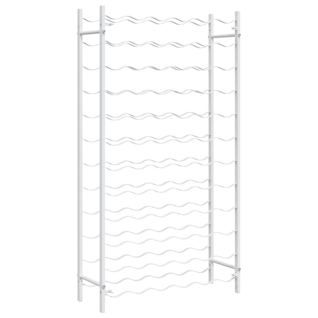 Portabottiglie per 72 Bottiglie Metallo Bianco 340912