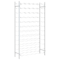 Portabottiglie per 72 Bottiglie Metallo Bianco 340912