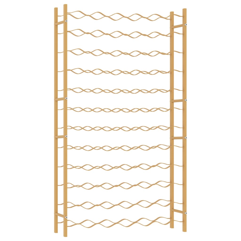 Portabottiglie per 72 Bottiglie Metallo Oro 340913