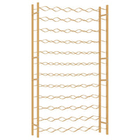 Portabottiglie per 72 Bottiglie Metallo Oro 340913