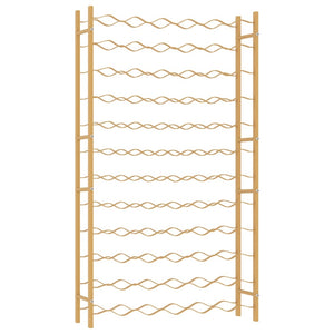 Portabottiglie per 72 Bottiglie Metallo Oro 340913