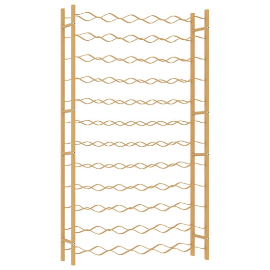 Portabottiglie per 72 Bottiglie Metallo Oro 340913