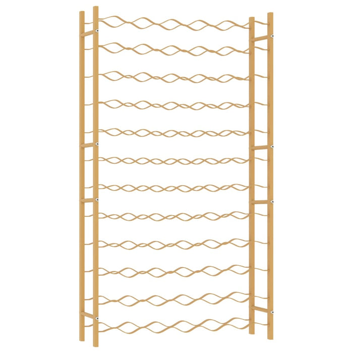 Portabottiglie per 72 Bottiglie Metallo Oro 340913