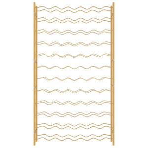 Portabottiglie per 72 Bottiglie Metallo Oro