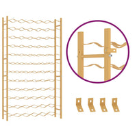 Portabottiglie per 72 Bottiglie Metallo Oro 340913