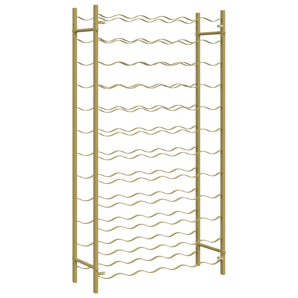 Portabottiglie per 72 Bottiglie Metallo Oro 340913