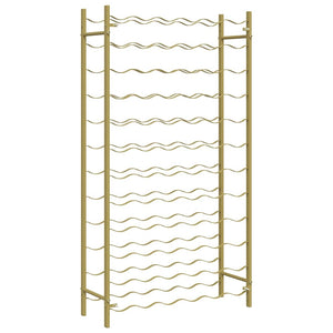 Portabottiglie per 72 Bottiglie Metallo Oro 340913