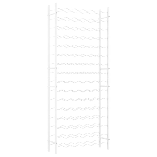Portabottiglie per 96 Bottiglie Metallo Bianco 340914