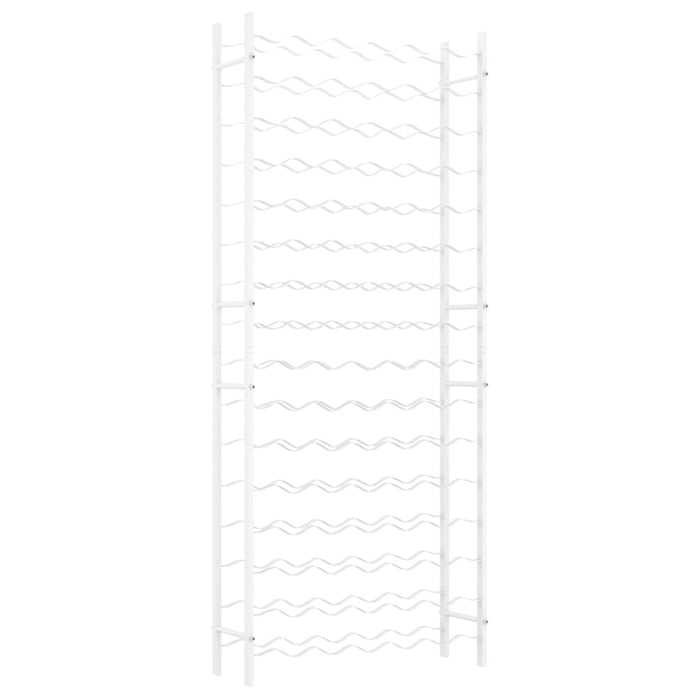 Portabottiglie per 96 Bottiglie Metallo Bianco 340914