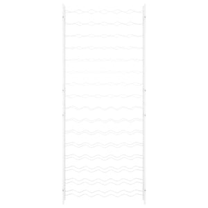 Portabottiglie per 96 Bottiglie Metallo Bianco cod mxl 50946