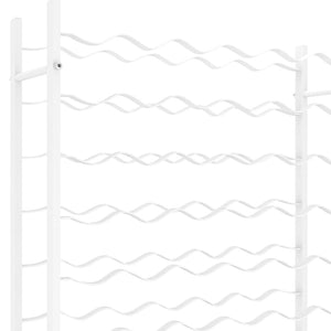 Portabottiglie per 96 Bottiglie Metallo Bianco cod mxl 50946