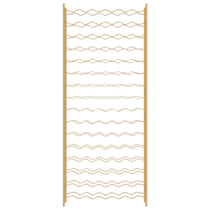 Portabottiglie per 96 Bottiglie Metallo Oro 340915