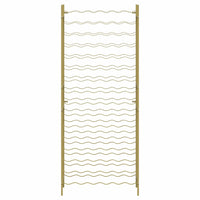 Portabottiglie per 96 Bottiglie Metallo Oro 340915