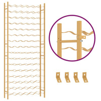 Portabottiglie per 96 Bottiglie Metallo Oro 340915
