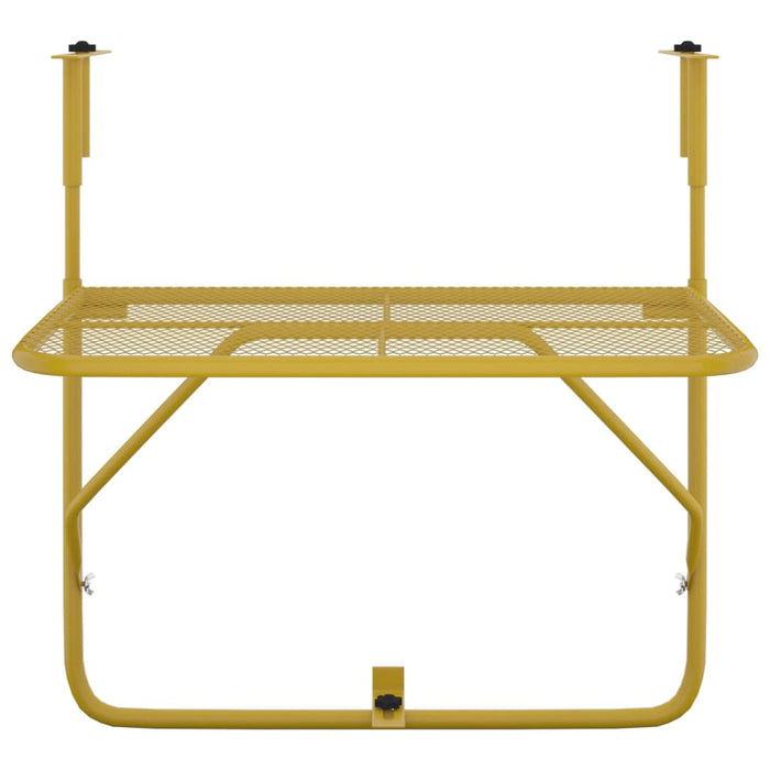 Tavolo da Balcone Oro 60x40 cm in Acciaio 340917