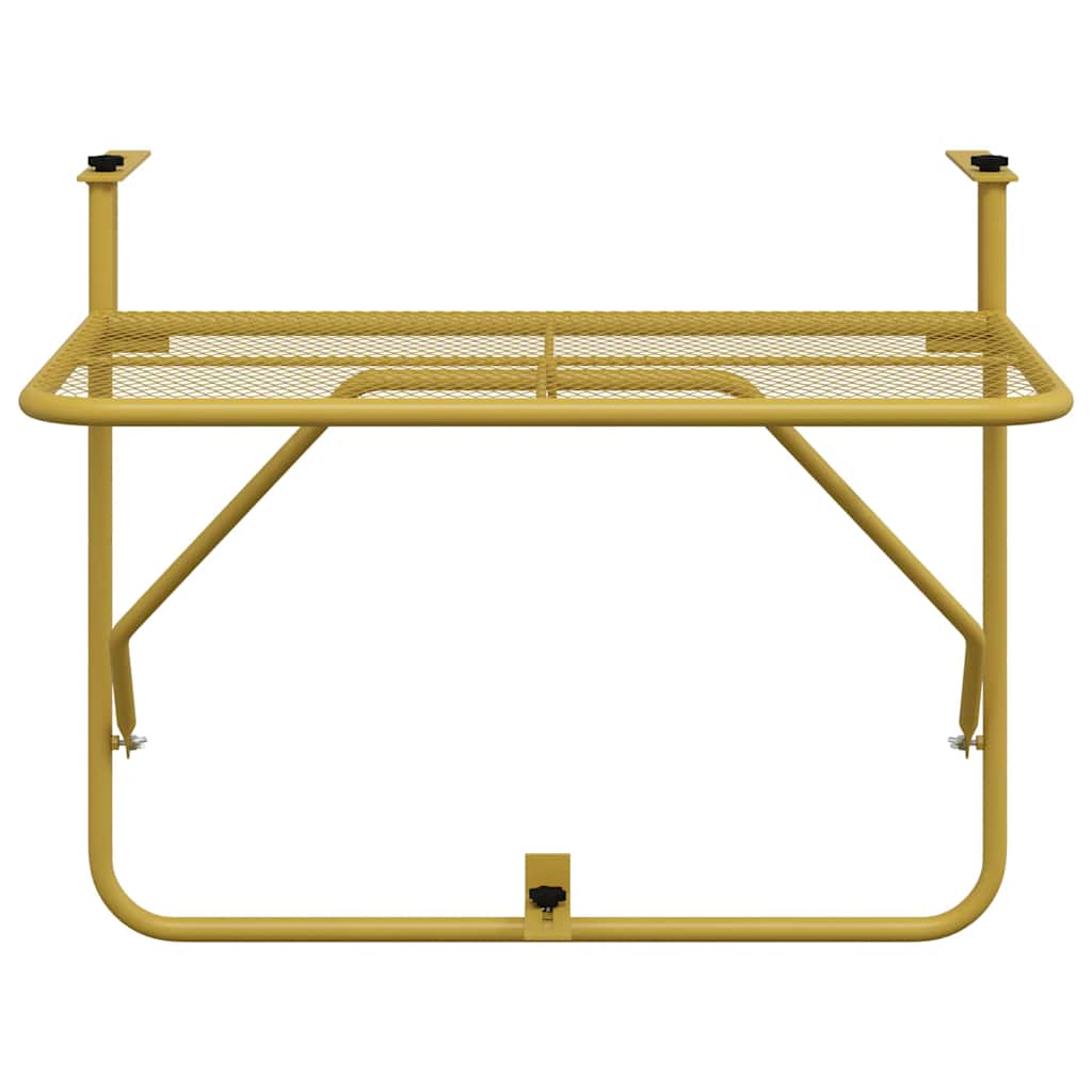 Tavolo da Balcone Oro 60x40 cm in Acciaio 340917