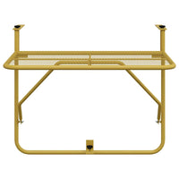 Tavolo da Balcone Oro 60x40 cm in Acciaio 340917