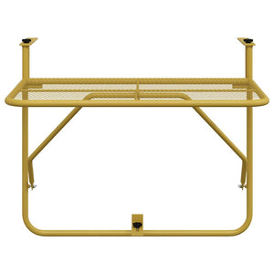 Tavolo da Balcone Oro 60x40 cm in Acciaio 340917