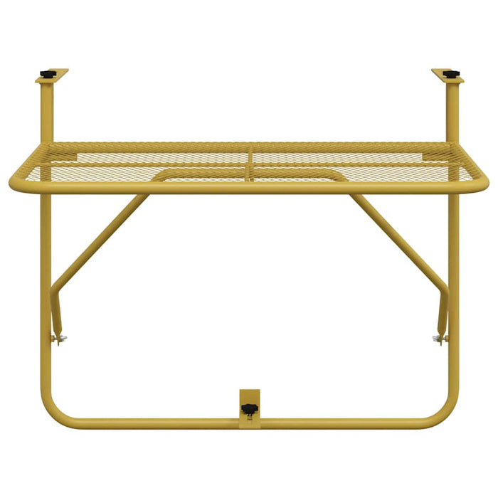 Tavolo da Balcone Oro 60x40 cm in Acciaio 340917
