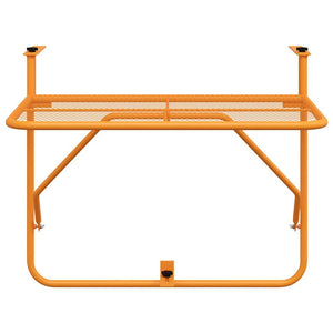 Tavolo da Balcone Giallo 60x40 cm in Acciaio 340920