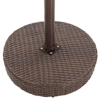 Set Bar da Giardino 3 pz con Cuscini Polyrattan Marrone cod mxl 35091