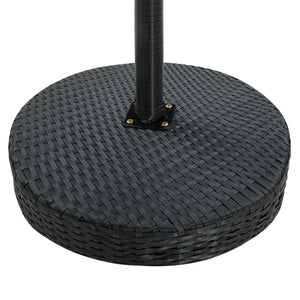 Set Bar da Giardino 3 pz con Cuscini Polyrattan Nero 3094772