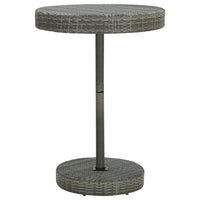 Set da Bar da Giardino 5 pz con Cuscini in Polyrattan Grigio cod mxl 35221