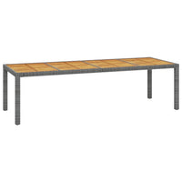 Set da Pranzo da Giardino 11 pz con Cuscini Polyrattan Grigio 3094894