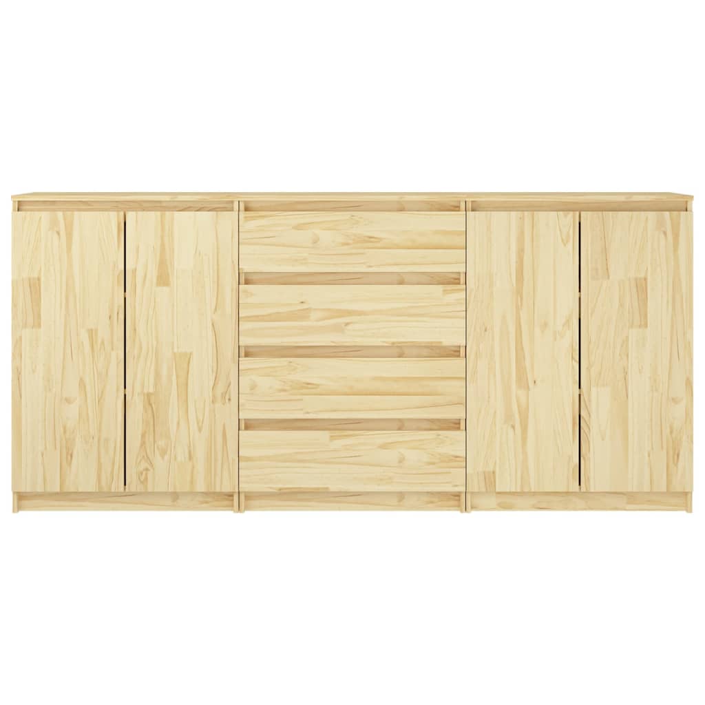 Credenze 3 pz in Legno Massello di Pino 3094812