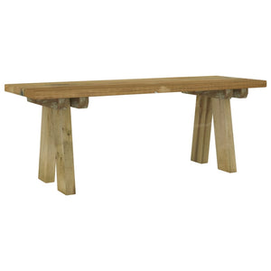 Panca da giardino mobili da giardino per esterni terrazza 110 x 38 x 45 cm legno di pino massiccio impregnato 02_0011171
