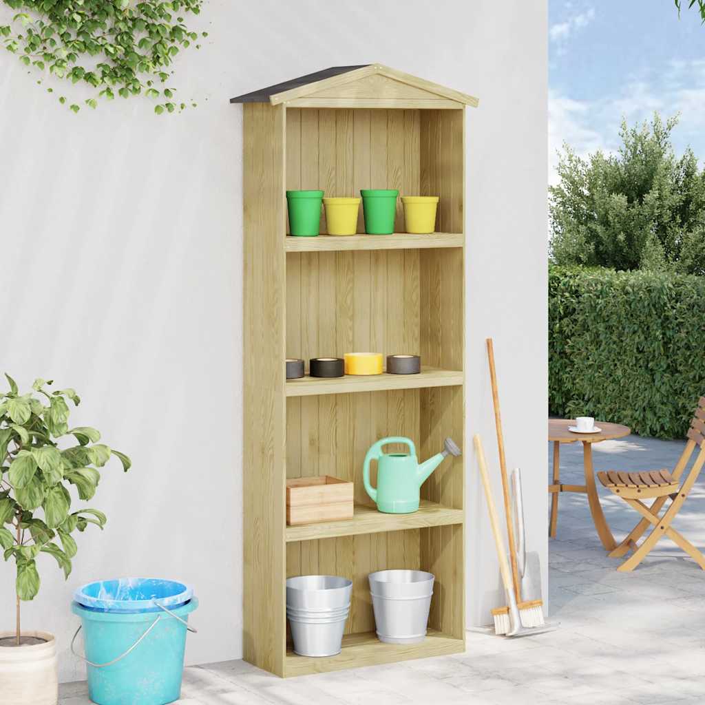 Capanno per Attrezzi da Giardino 87x33x222cm in Pino Impregnato 318190