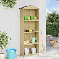 Capanno per Attrezzi da Giardino 87x33x222cm in Pino Impregnato 318190