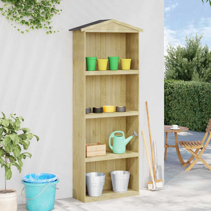 Capanno per Attrezzi da Giardino 87x33x222cm in Pino Impregnato 318190