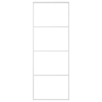 Porta Scorrevole in Vetro ESG e Alluminio 76x205 cm Biancacod mxl 71066