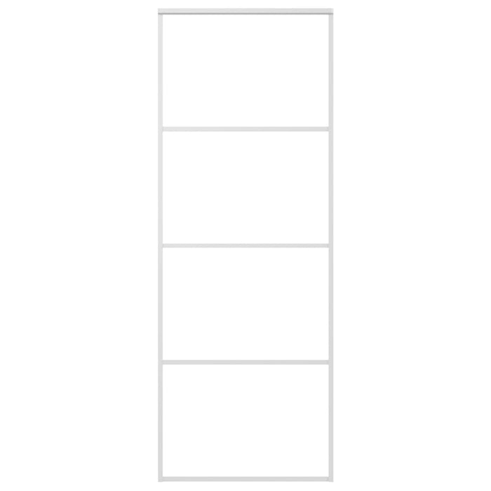 Porta Scorrevole in Vetro ESG e Alluminio 76x205 cm Biancacod mxl 71066