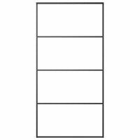 Porta Scorrevole in Vetro ESG e Alluminio 102,5x205 cm Nera cod mxl 77097