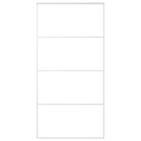 Porta Scorrevole in Vetro ESG e Alluminio 102,5x205 cm Bianca cod mxl 76346